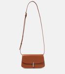 Кожаная сумка через плечо sofia The Row, коричневый - фото