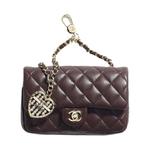 CHANEL Миниатюрный кошелек из овчины - фото