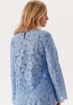 Блуза SCALLOPED Bubbleroom, цвет Light Blue Denim - фото 3