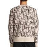 Свитер с монограммой, выполненной в технике интарсии Dior, синий - фото 13