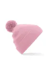 Оригинальная шапка с помпоном Beechfield, розовый - фото