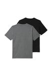 Футболка Puma 2 ER PACK ESS LOGO TEE MULTIPACK M RUNDHALS , Puma Schwarz-Mittelgrau Meliert/Grey - фото 5