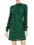 Платье-трапеция с пайетками Mac Duggal, цвет Emerald - фото
