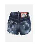 Ультракороткие джинсовые шорты Dsquared2, синий - фото 2