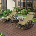 FANCYCHIC Кресло-качалка из ротанга, интернет-знаменитость, стиль Main image style - фото 8