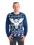 Пуловер United Labels Harry Potter Winterpullover Hedwig Eule Winter Pullover Ugly Sweater, синий - фото 3