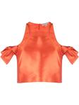 Gemy Maalouf укороченный топ с открытыми плечами, оранжевый - фото