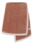 MSGM Kids махровая юбка, коричневый - фото