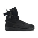 Кроссовки Nike WMNS SF AIR FORCE 1 HIGH 'TRIPLE BLACK', черный - фото