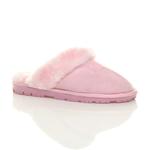 Тапочки на плоском каблуке AJVANI, розовый - фото