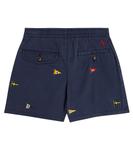 Шорты prepster из хлопка Polo Ralph Lauren Kids, синий - фото 3