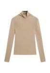 Топ Massimo Dutti Long sleeved top, Beige - фото 6