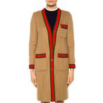 Пальто женское светло-коричневое Gucci - фото