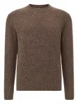 Пуловер с круглым вырезом Boggi Milano, коричневый - фото