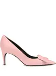 Туфли с заостренным носком Sergio Rossi, розовый - фото