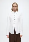 Рубашка с пуговицами, блузка ullismd Modström, White - фото