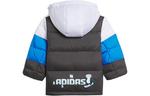 Детский пуховик Adidas, синий/белый/черный - фото 2