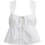 Футболка майка женская белая COACH - фото