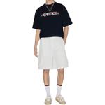 Футболка с принтом логотипа GUCCI, синий - фото 4