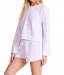 Белая оверсайз свитшот с широкими рукавами Bobi - фото 2