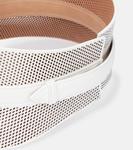 Кожаный пояс Neo Bustier Alaïa, Blanc Optique - фото 3