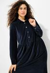 Платье-рубашка BUTTON-DOWN LONG SLEEVE Ulla Popken, темно-синий - фото 5