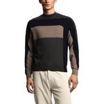 Блок панель шерстяной свитер EMPORIO ARMANI, серый - фото 2