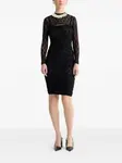 Кружевное платье миди PATOU, черный - фото 2