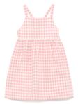 Il Gufo платье в клетку гингем, розовый - фото