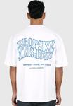 Футболка с принтом MIRRORED LOGO Dropsize, белый - фото