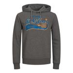 Худи Jack & Jones Logo 2 Col Plus, серый - фото 3