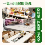 Комплект садовой мебели Baying, 6 стульев с подушкой, стол 188x100 см, с двумя духовками для гриля - фото 4