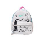 Nike Тканевый рюкзак женский серо-белый - фото 9