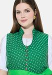 Платье Ulla Popken MINIMAL GOBLET COLLAR , Grass Green/Green - фото 3