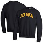 Мужской черный свитшот Iowa Hawkeyes Basic Arch Fleece Pullover Champion - фото 2