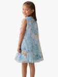 Детское платье-сарафан с цветочным принтом из сетки Angel & Rocket, Blue/Multi - фото 2