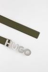 Кожаный ремень Hugo, зеленый - фото 2