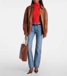 Кожаная сумка-шопер Saint Laurent, Brick - фото 5