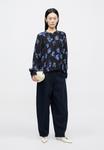 Блуза rag & bone ARDEN PRINTED PLEATED, Dark Blue - фото 5