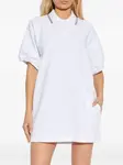 Мини-платье с воротником поло Alexander Wang, белый - фото 3