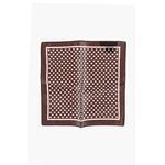 Шелковый нагрудный платок в горошек Dsquared2, коричневый - фото