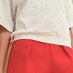 Трикотажная футболка женская серо-белая HERMES - фото 7