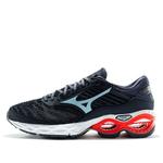 Кроссовки wave creation black/blue/red Mizuno, синий - фото