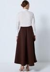 Юбка макси SCUBA Touché Privé, коричневый - фото 3