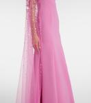 Горько-сладкое платье с накидкой, расшитое бисером Jenny Packham, Passion Flower - фото 5