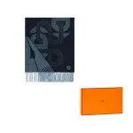 Шарфы из кашемира для мужчин HERMES, синий - фото