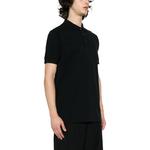 Футболка поло с прямым подолом и вышитым логотипом BALLY, черная - фото 6