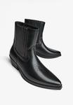 Ботинки Bershka Cowboy/biker ankle boot, Black - фото 2