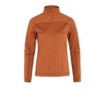 Спортивный топ Fjallraven Fjällräven Abisko Lite Half-Zip Fleece, оранжевый - фото