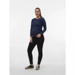Брюки Vero Moda Eva Loose String Maternity, черный - фото 6